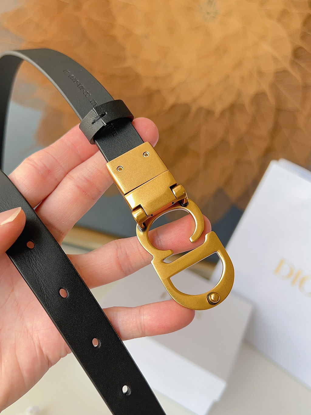 Ремінь Dior з натуральної шкіри теляти — фото 4