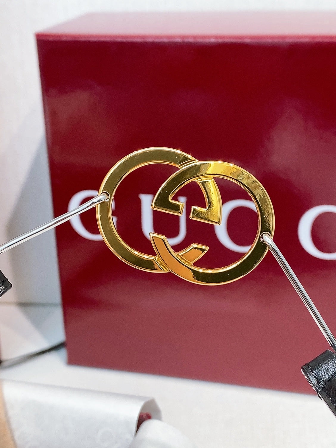 Ремінь Gucci Double G з натуральної шкіри з пряжкою-штифтом — фото 3