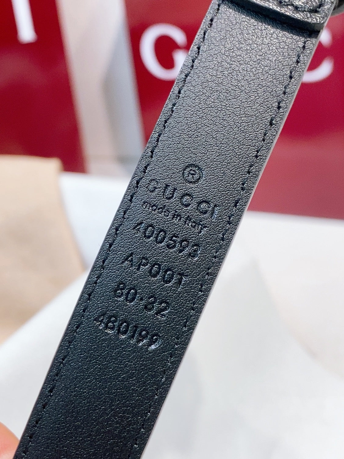 Ремінь Gucci Double G з натуральної шкіри з пряжкою-штифтом — фото 4
