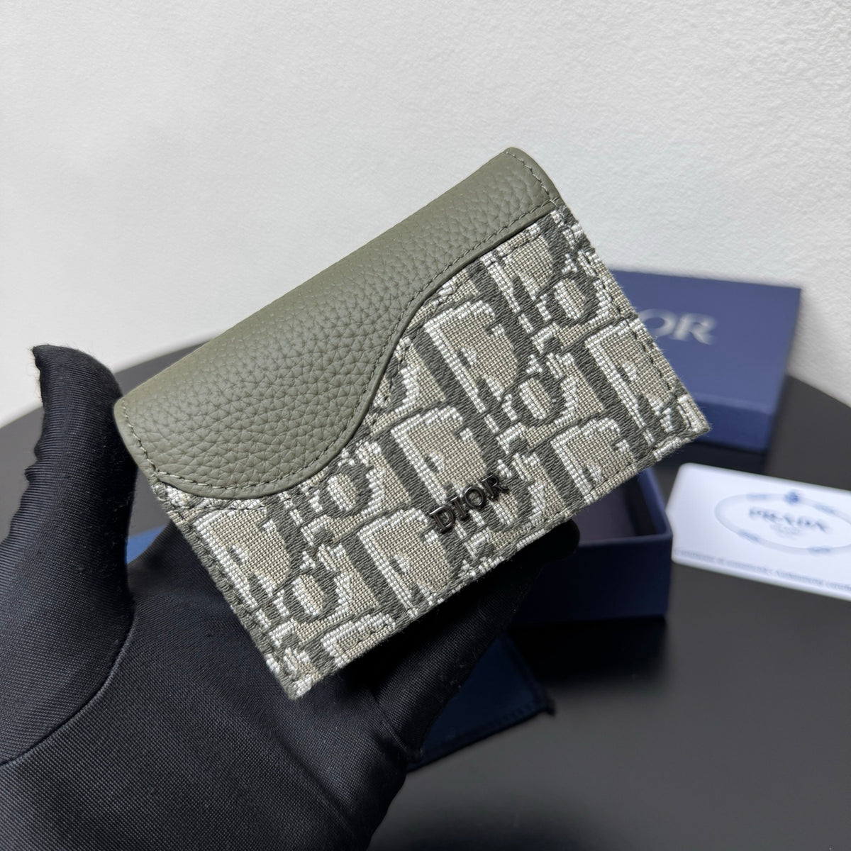 Кардхолдер Dior Saddle з натуральної шкіри — фото 6