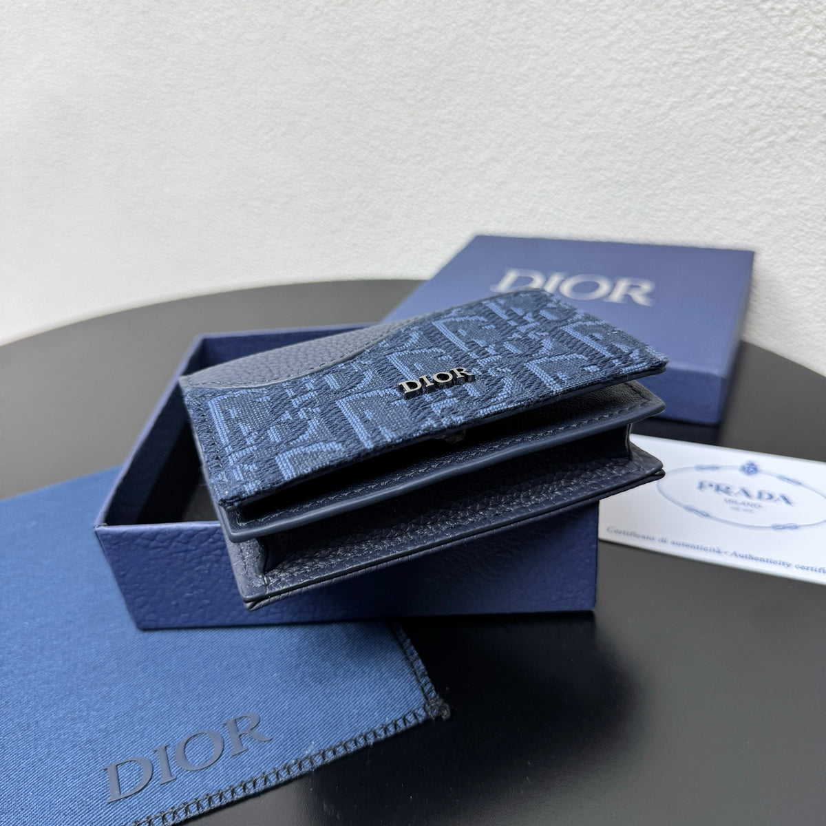 Кардхолдер Dior Saddle з натуральної шкіри — фото 4