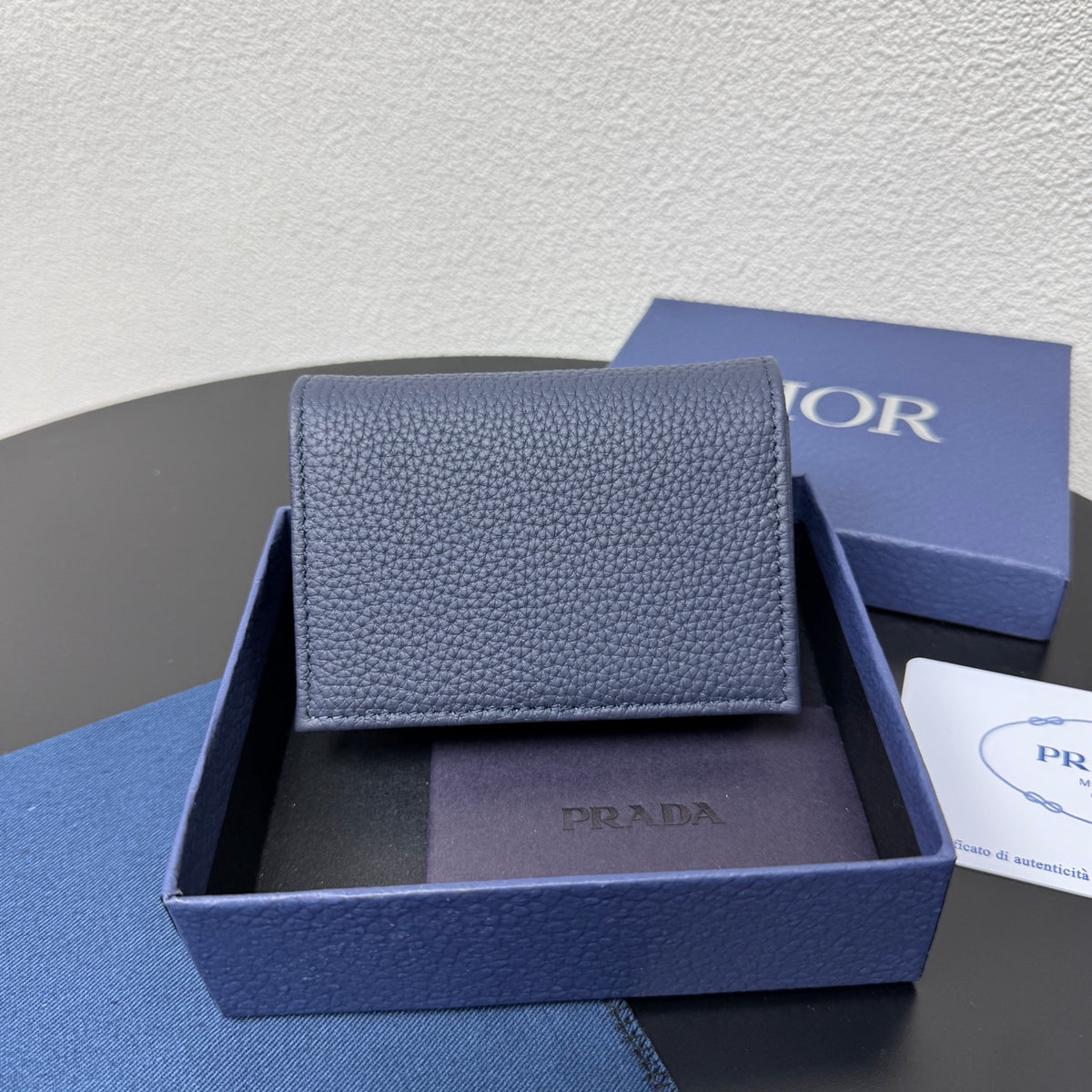 Кардхолдер Dior Saddle з натуральної шкіри — фото 2