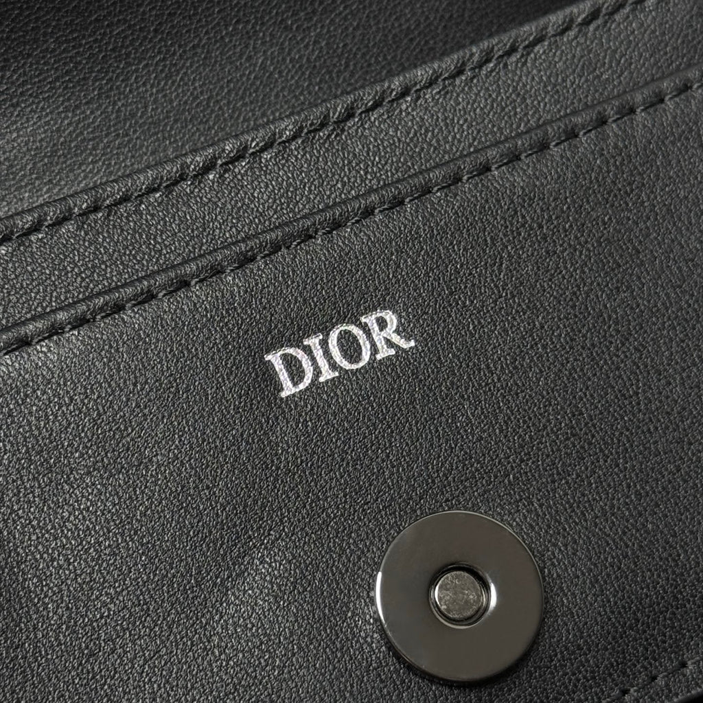 Кардхолдер Dior Saddle з натуральної шкіри — фото 7