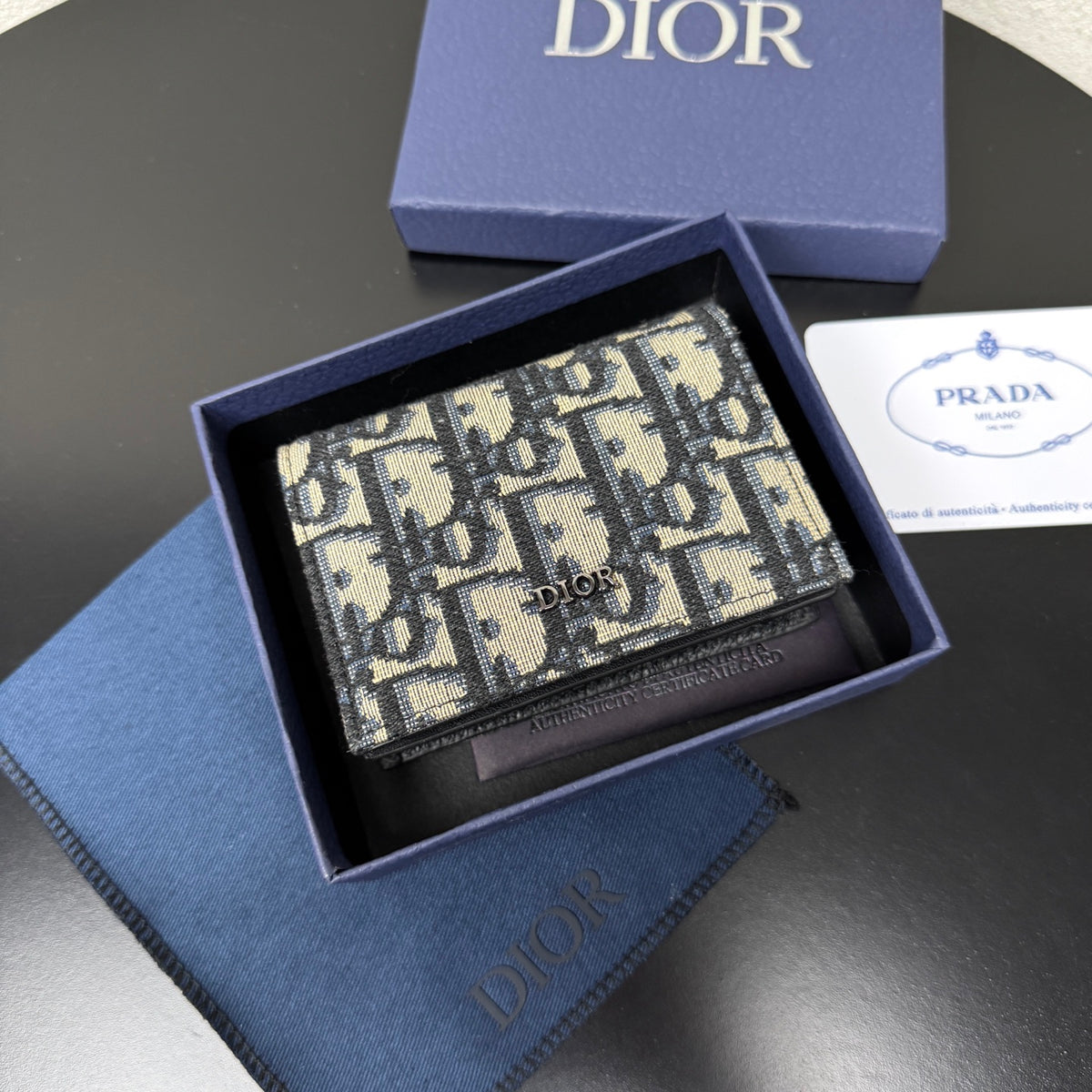Кардхолдер Dior Saddle з натуральної шкіри — фото 6