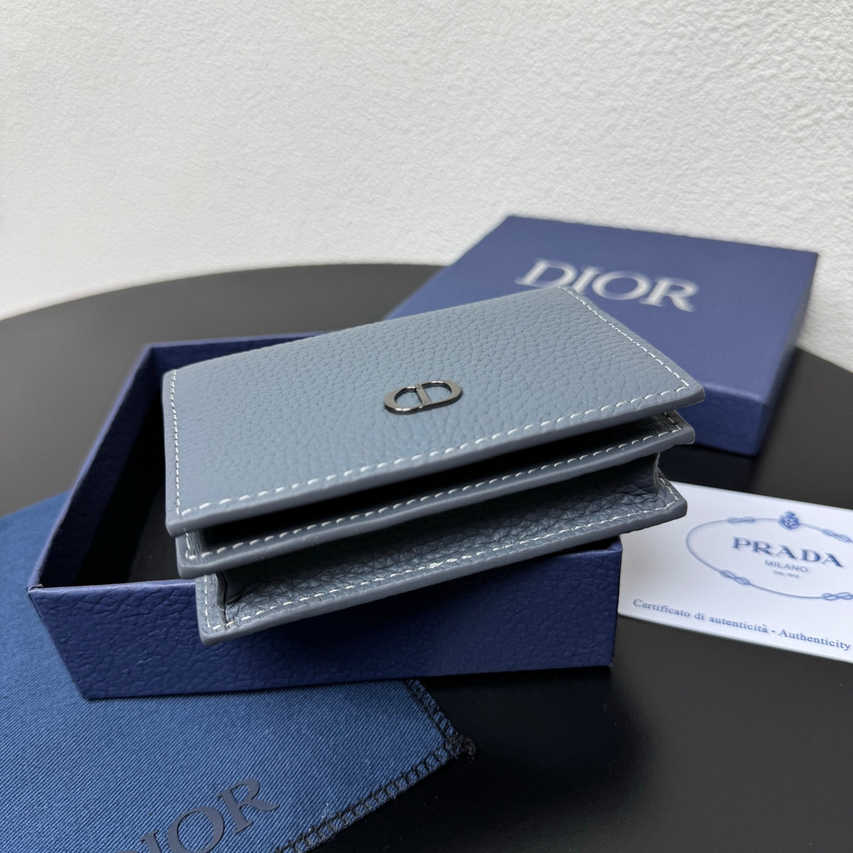 Кардхолдер Dior Saddle з натуральної шкіри — фото 5