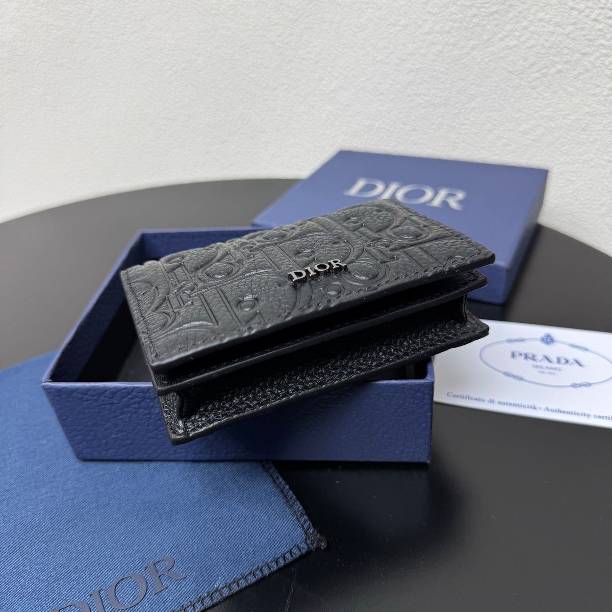 Кардхолдер Dior Saddle з натуральної шкіри — фото 5