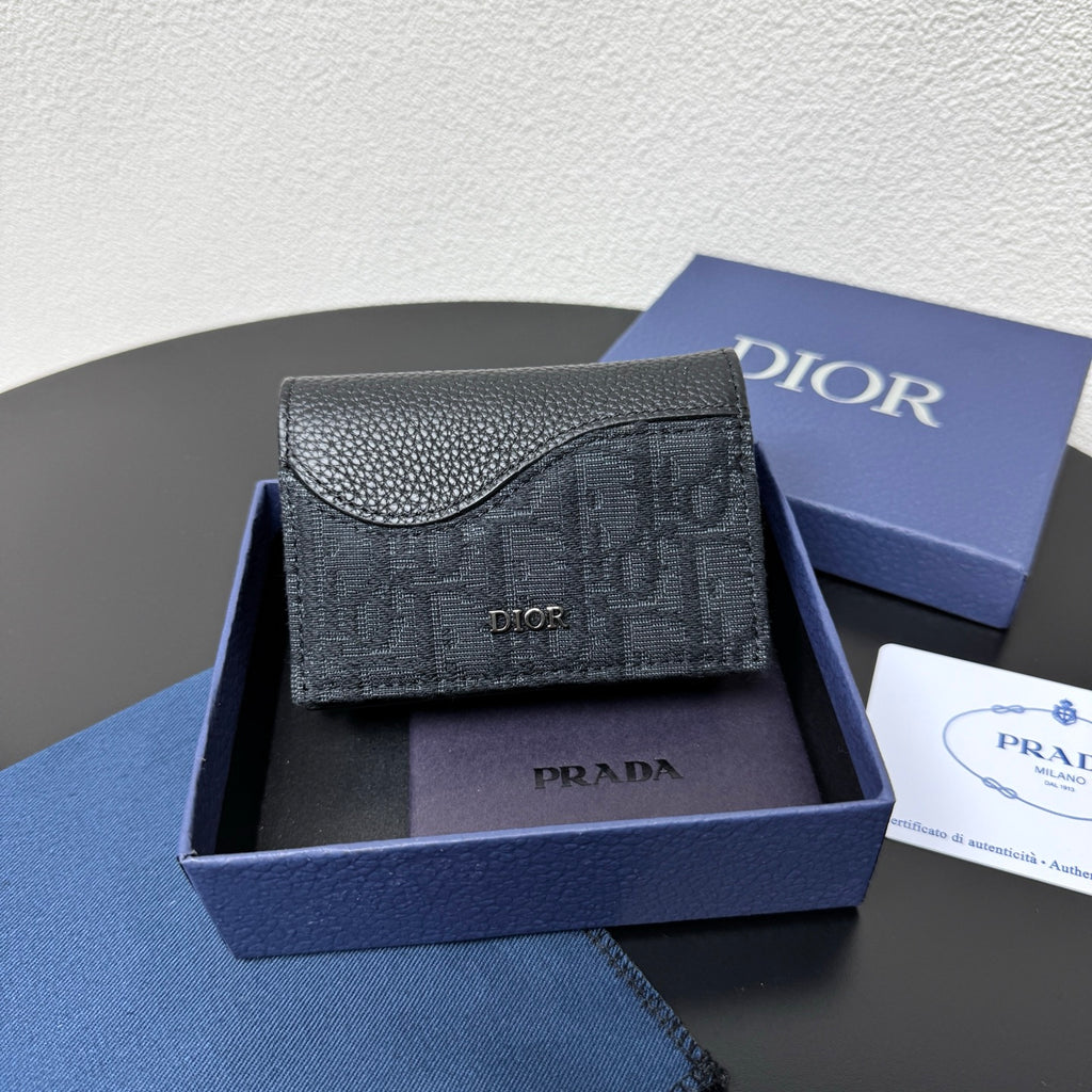 Кардхолдер Dior Saddle з натуральної шкіри — фото 1