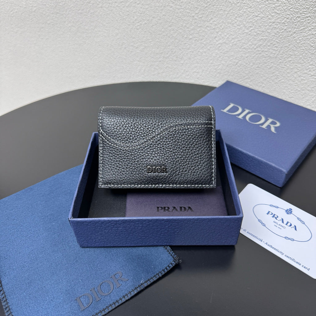 Кардхолдер Dior Saddle з натуральної шкіри — фото 1