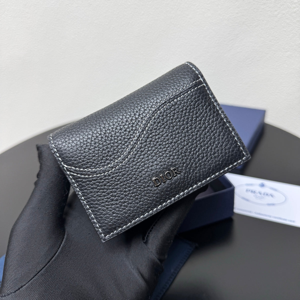 Кардхолдер Dior Saddle з натуральної шкіри — фото 5