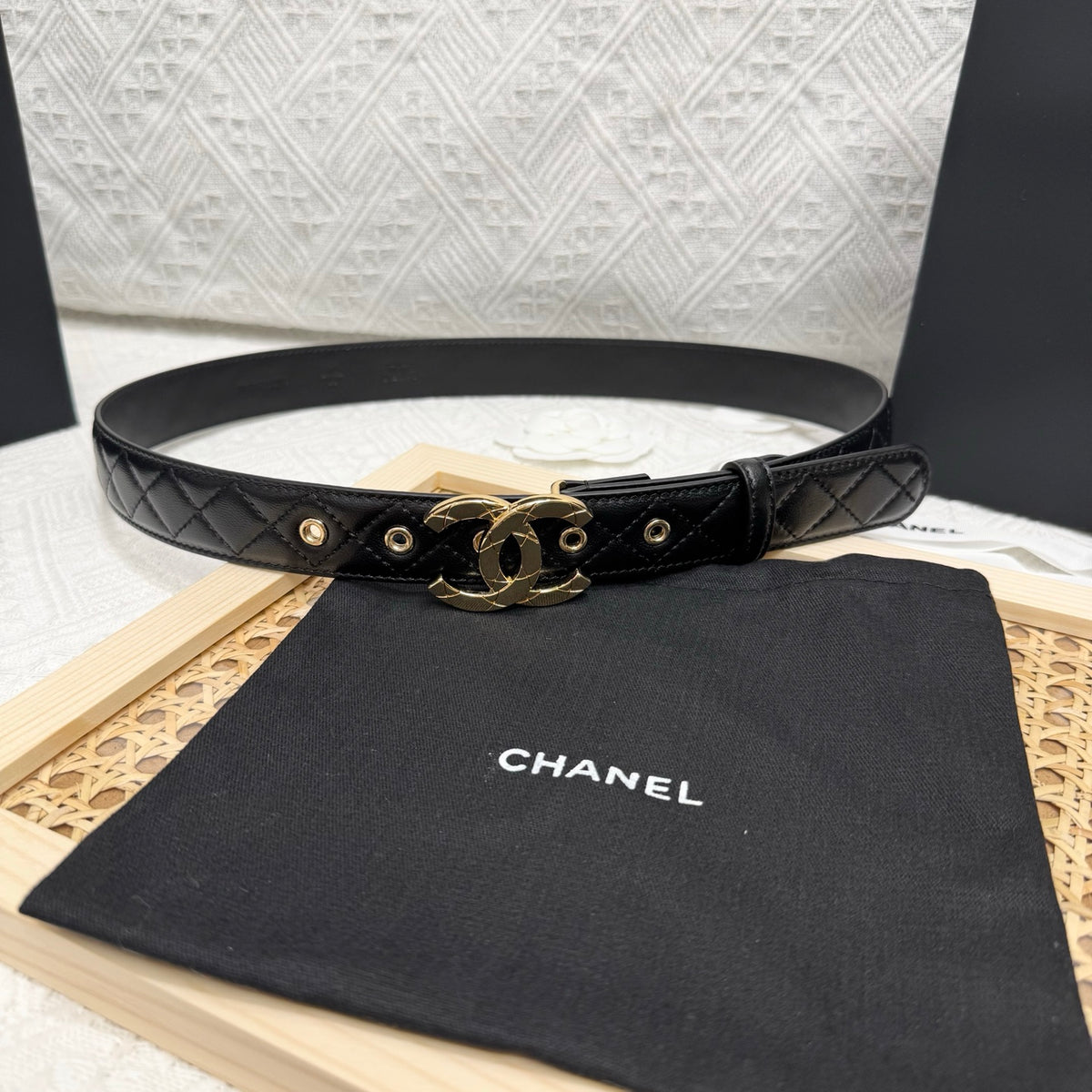 Ремінь Chanel з натуральної шкіри — фото 1
