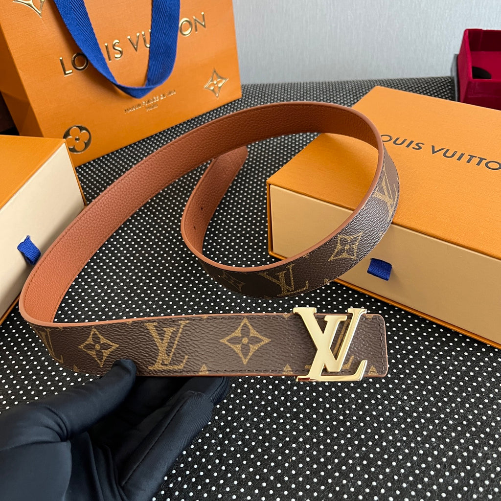 Ремінь Louis Vuitton з текстилю й натуральної шкіри — фото 5