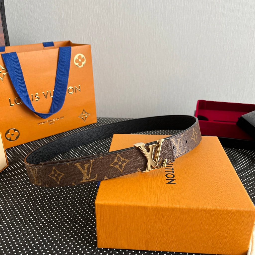 Ремінь Louis Vuitton з текстилю й натуральної шкіри — фото 1