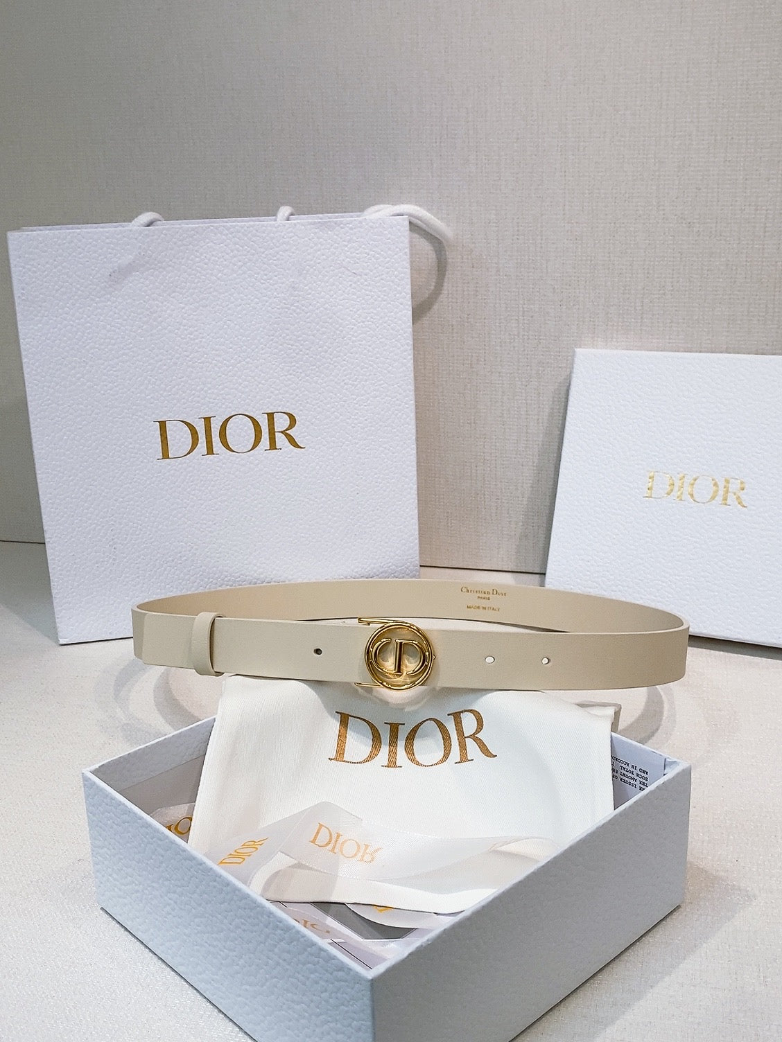 Ремінь Dior з натуральної шкіри теляти — фото 6