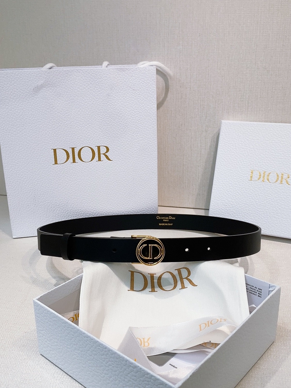 Ремінь Dior з натуральної шкіри теляти — фото 6