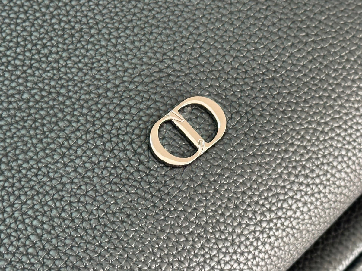 Портфель Dior CD Icon із тисненої натуральної шкіри, чорний — фото 5