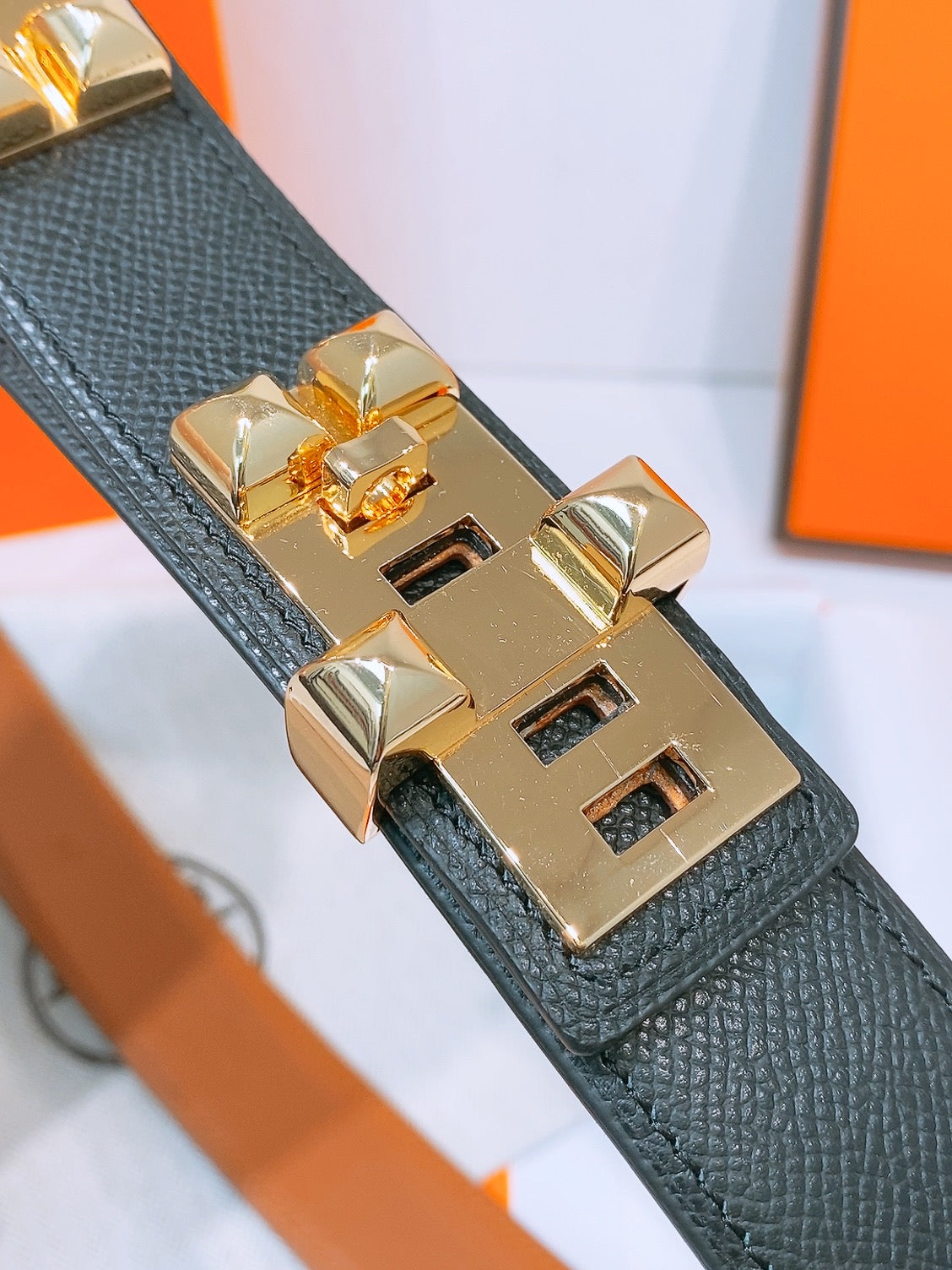 Ремінь Hermès з шкіри Epsom — фото 3