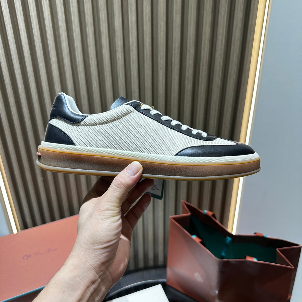 Вовняні із замшею кросівки Loro Piana Tennis Walk