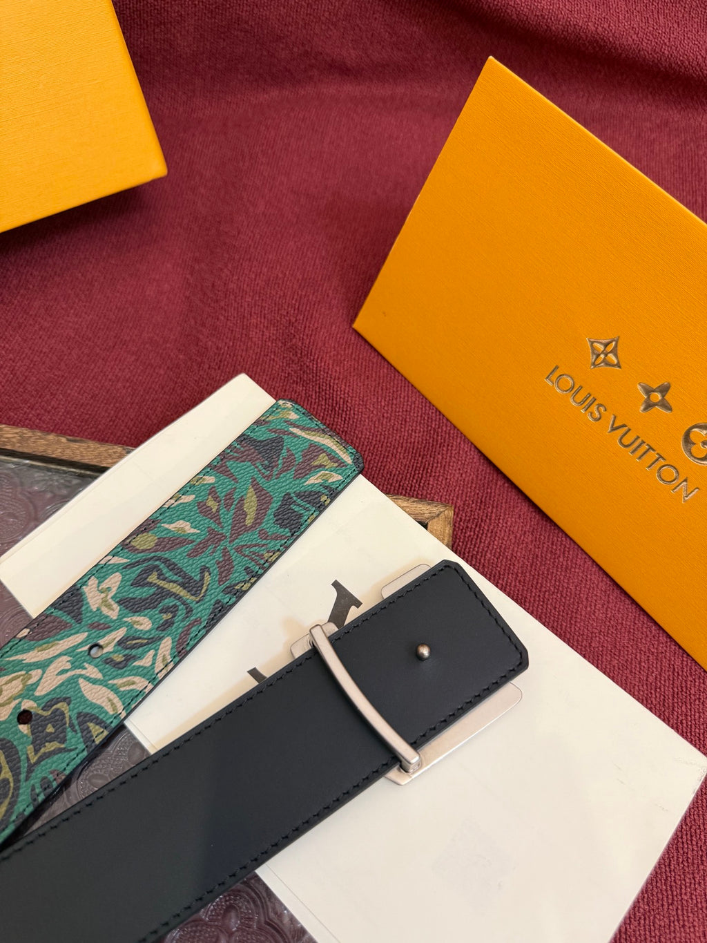 Ремінь Louis Vuitton з текстилю — фото 5