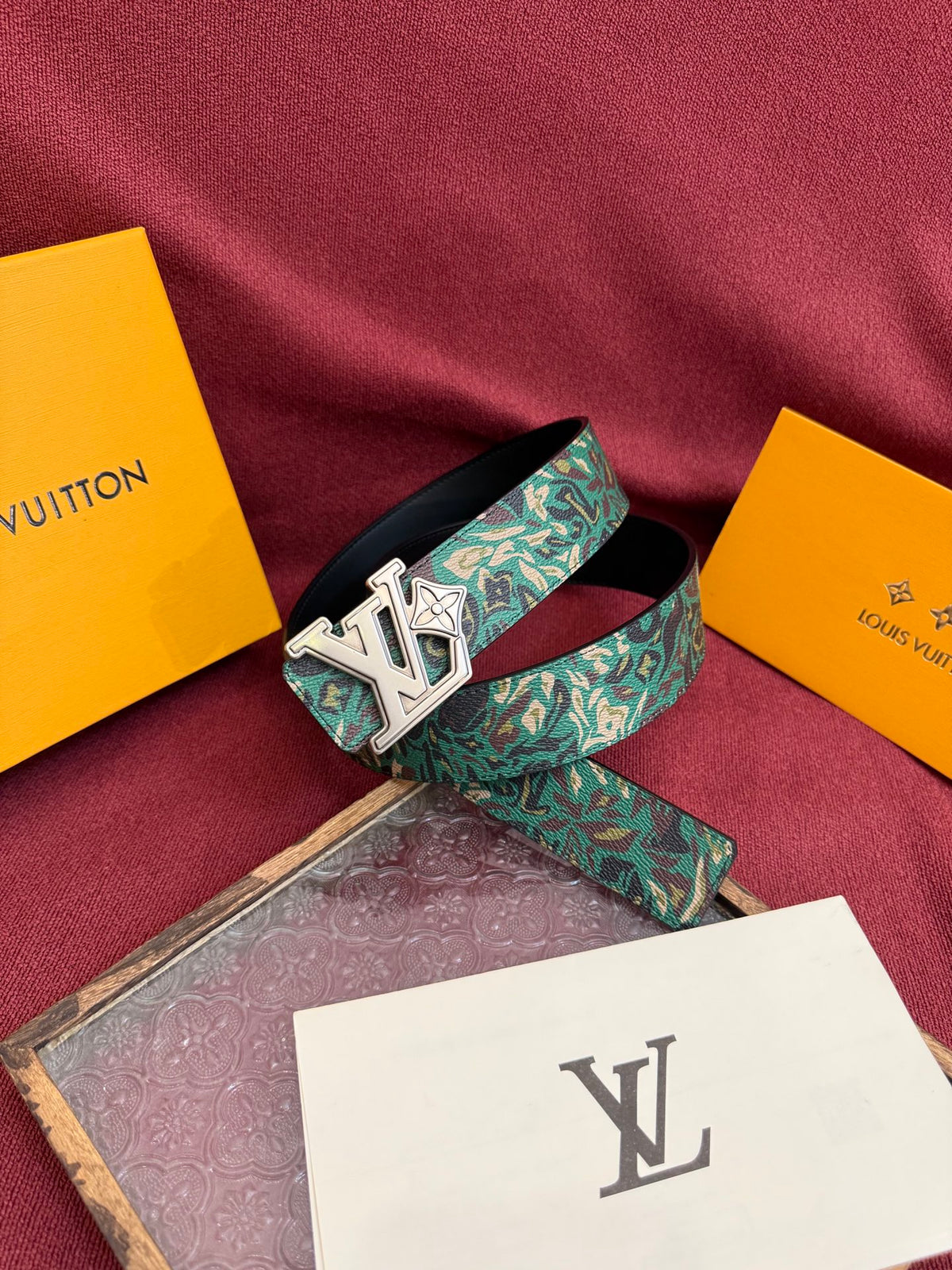 Ремінь Louis Vuitton з текстилю — фото 1