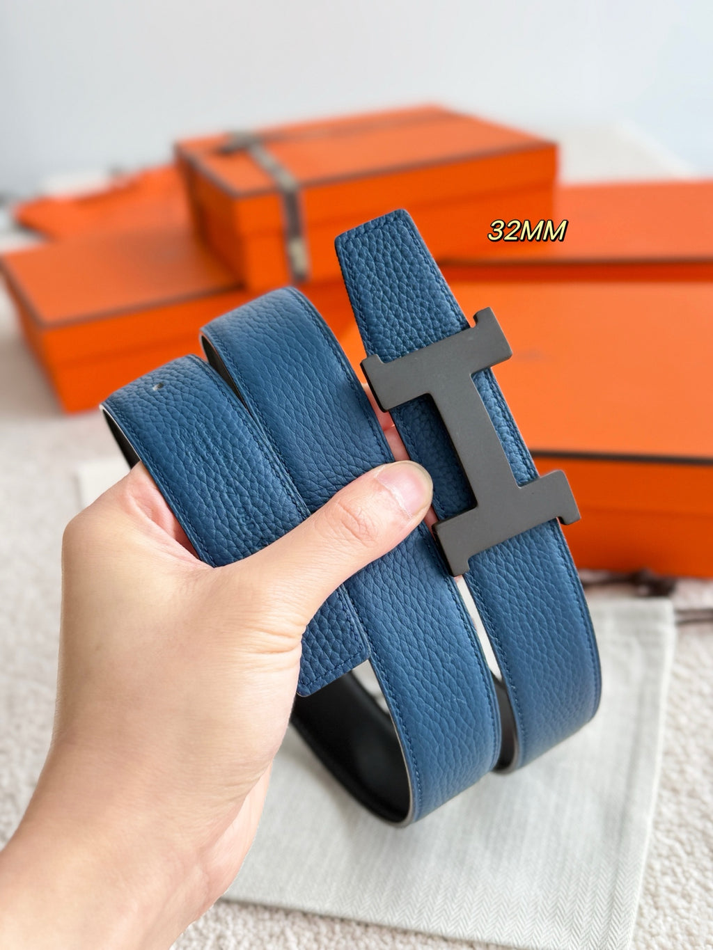 Ремінь Hermès з шкіри Togo — фото 2