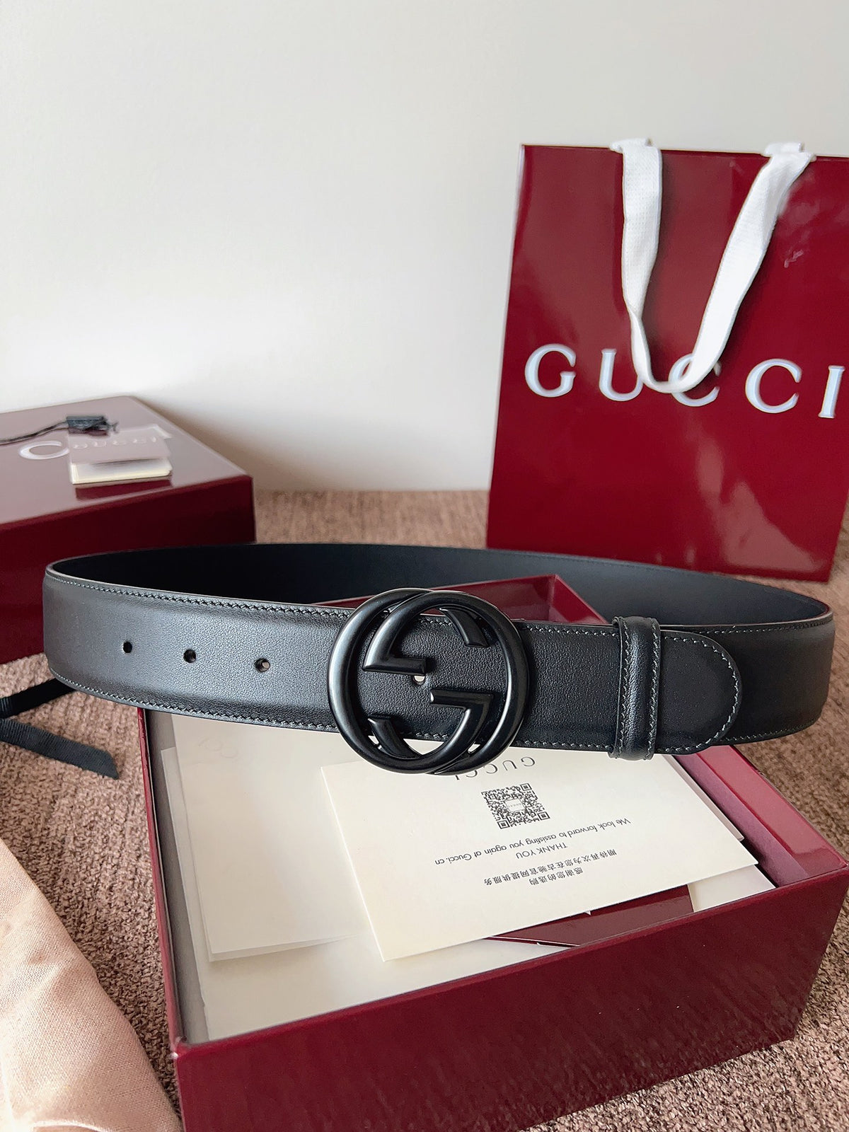 Ремінь Gucci з шкіри — фото 1