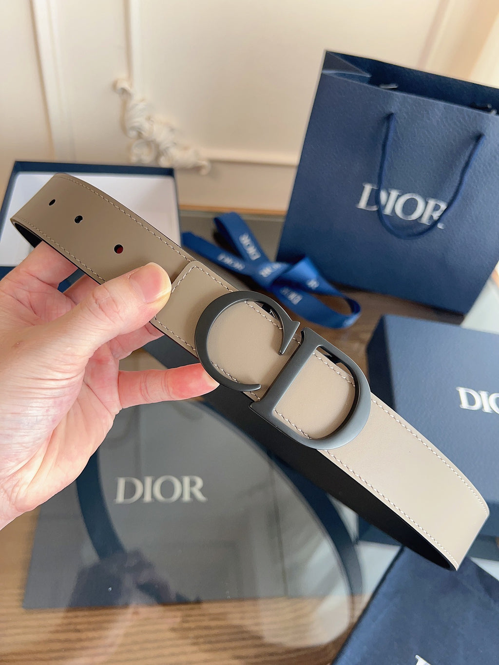 Ремінь Dior з шкіри — фото 1