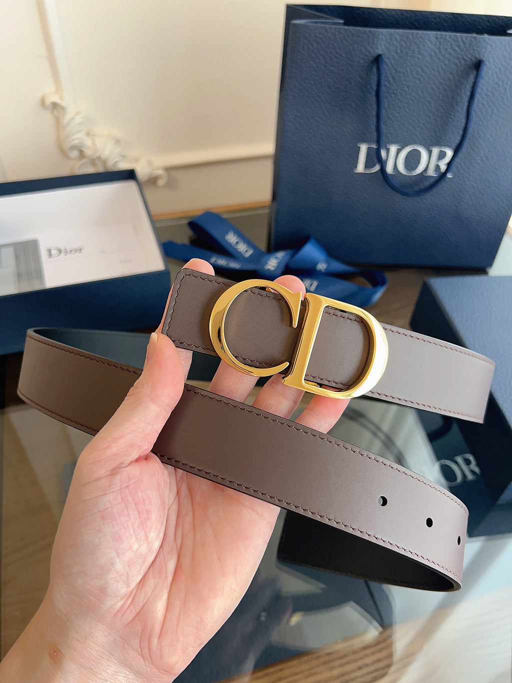 Ремінь Dior з шкіри — фото 2