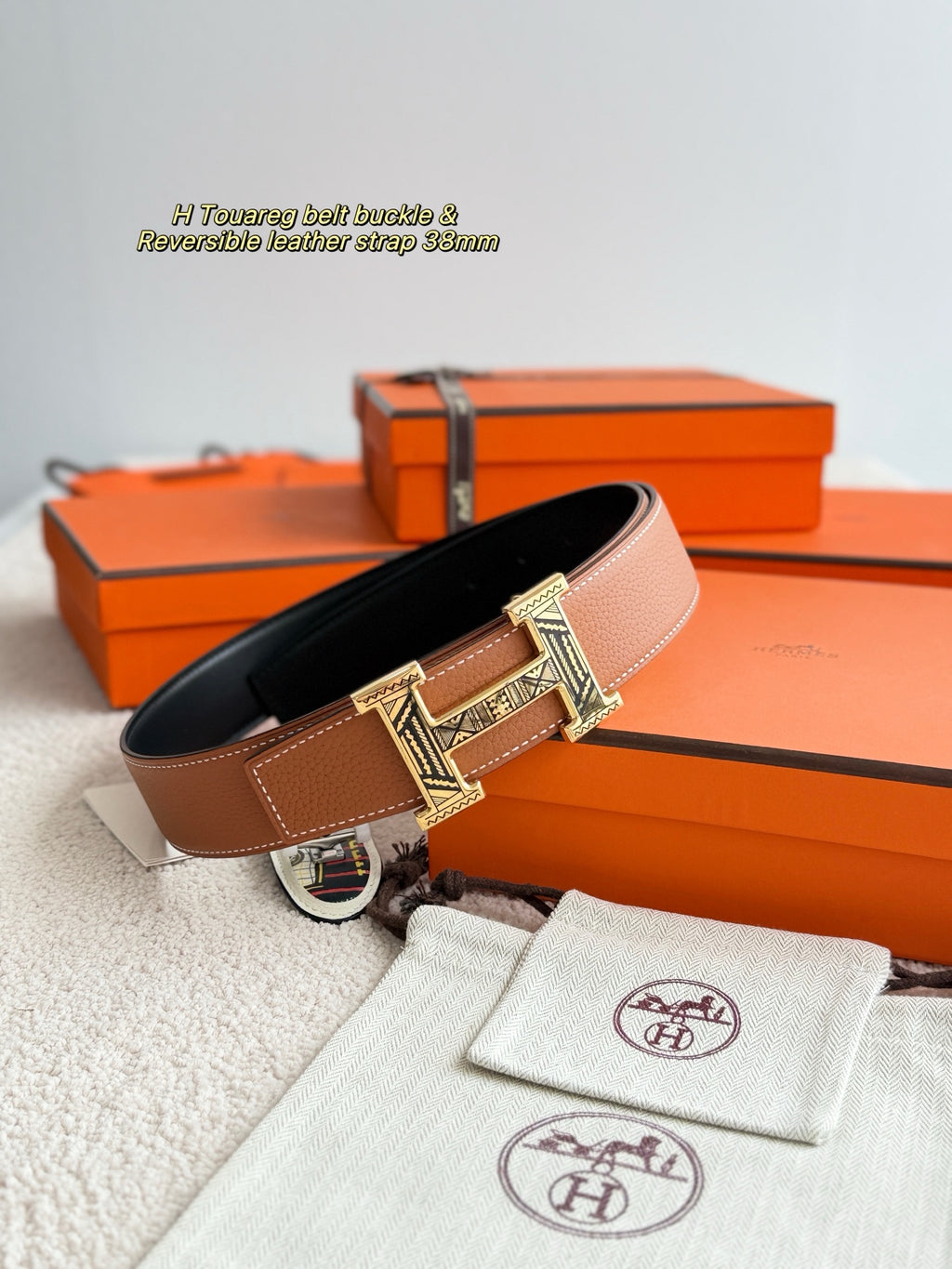 Ремінь Hermès з шкіри Togo — фото 1