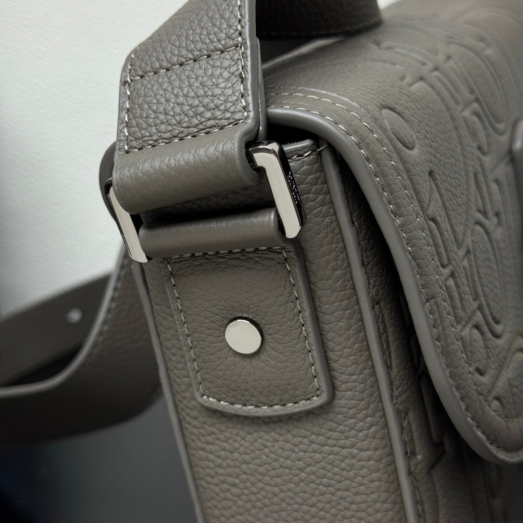 Сумка-месенджер Dior Saddle із тисненої натуральної шкіри — фото 4