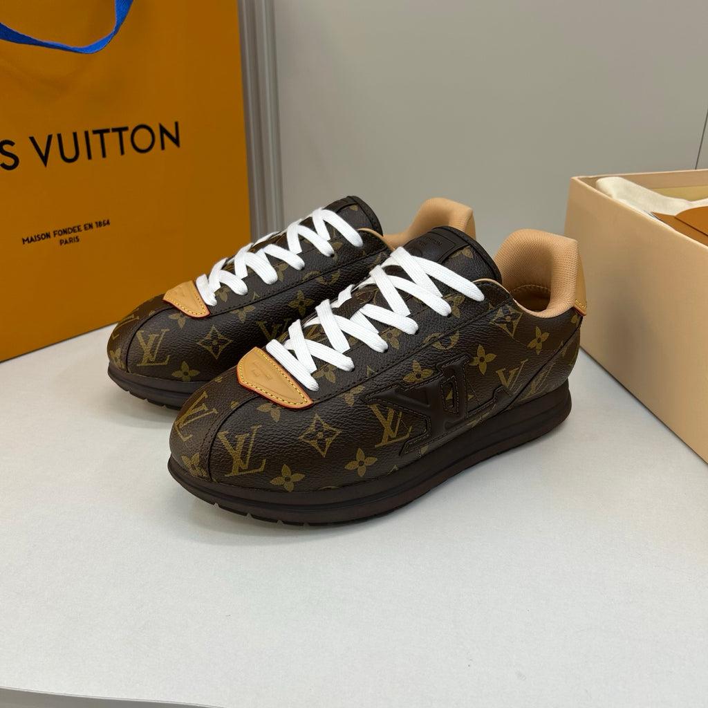 Кросівки з натуральної шкіри та текстилю Louis Vuitton