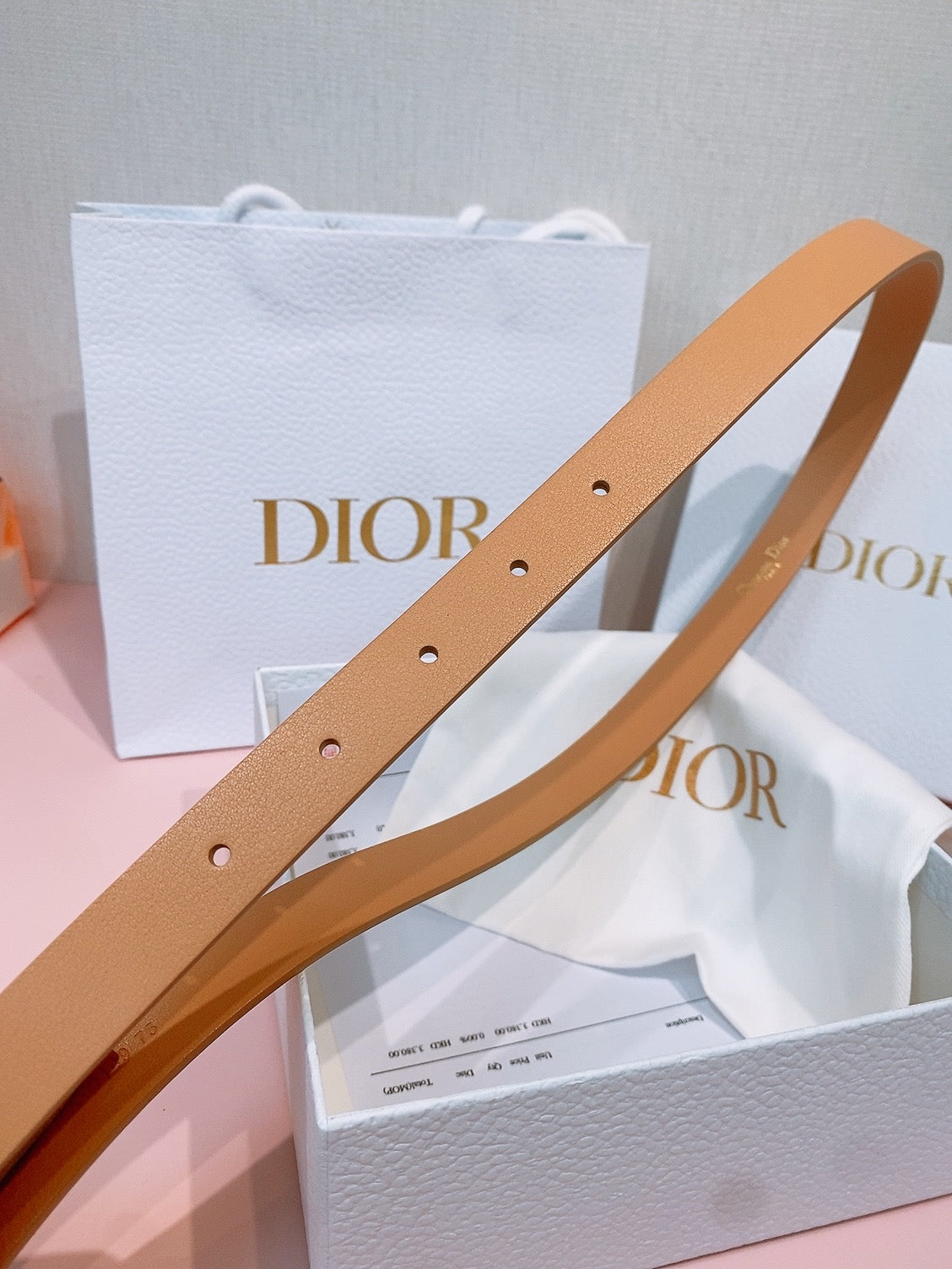 Ремінь Dior з натуральної шкіри теляти — фото 6