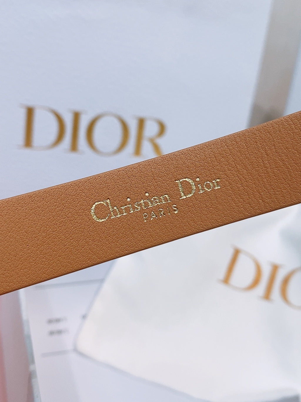 Ремінь Dior з натуральної шкіри теляти — фото 5