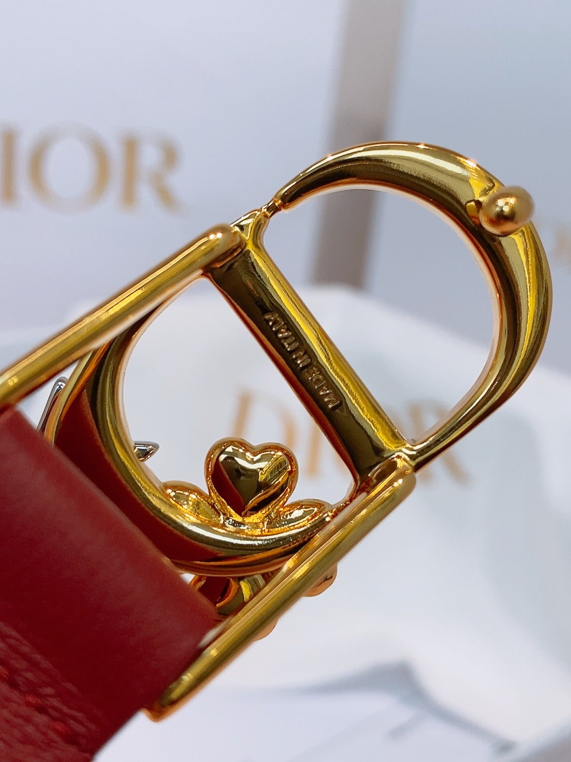 Ремінь Dior з натуральної шкіри теляти — фото 4
