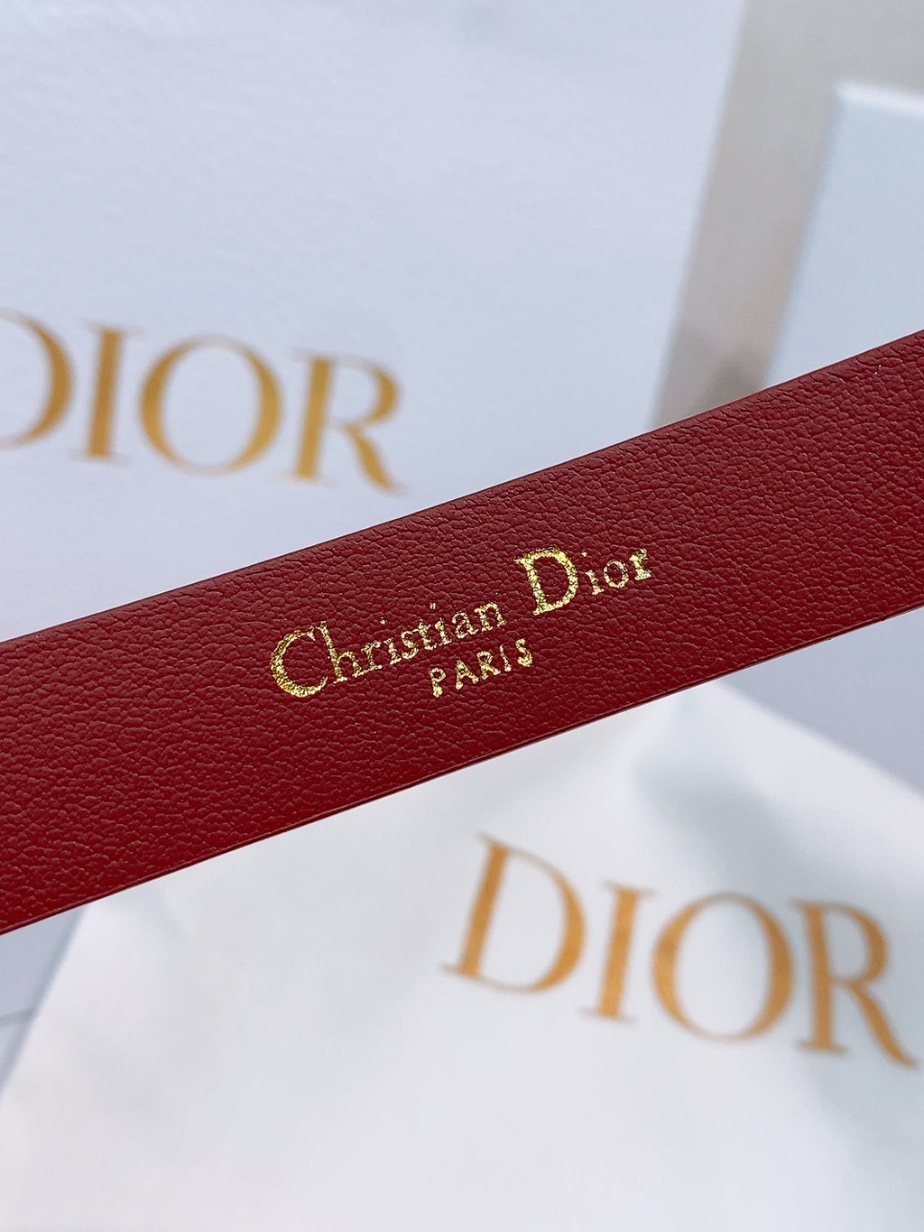 Ремінь Dior з натуральної шкіри теляти — фото 5