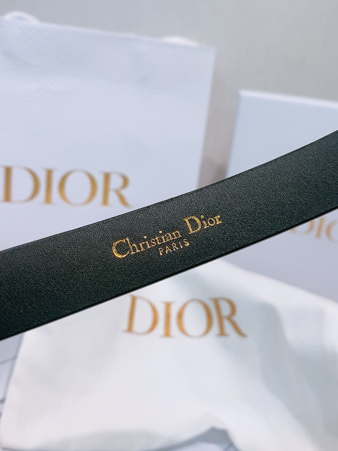 Ремінь Dior з натуральної шкіри теляти — фото 5