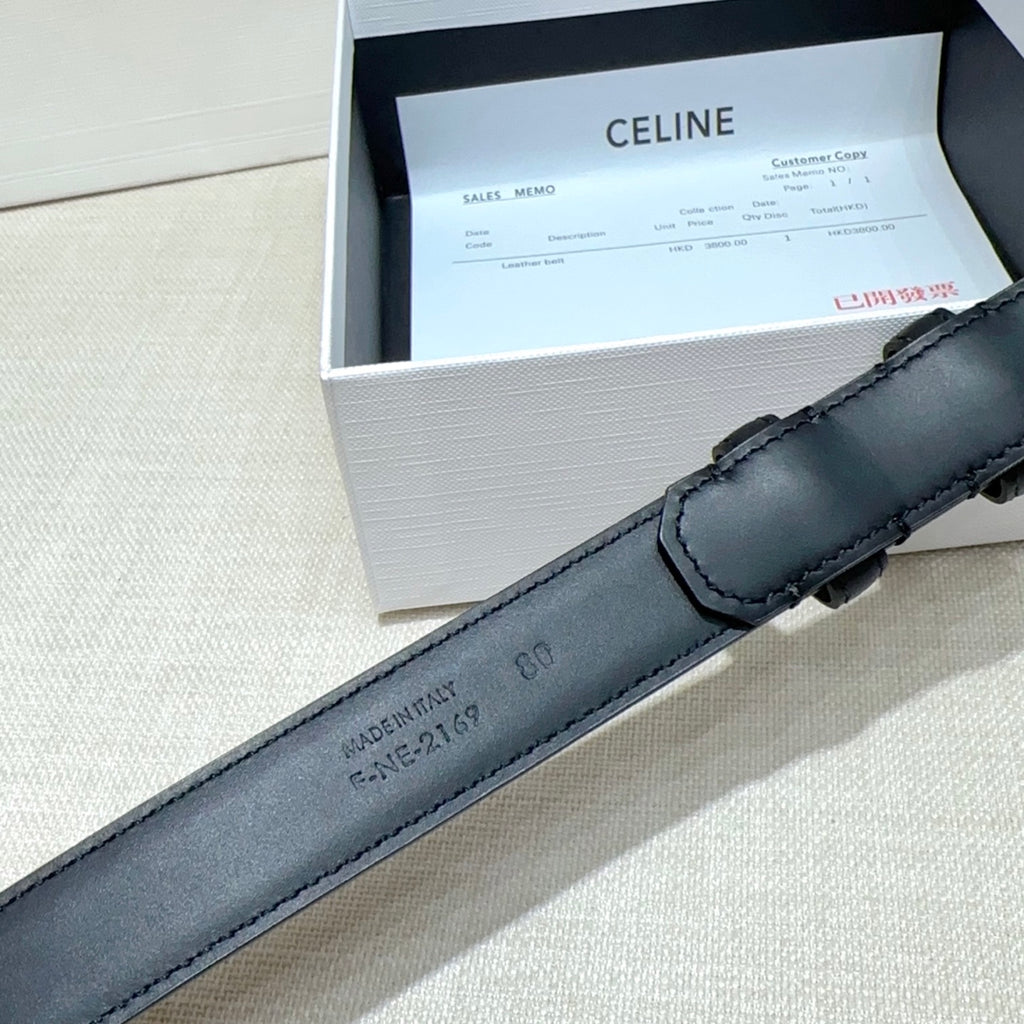 Ремінь Celine з натуральної шкіри теляти — фото 5