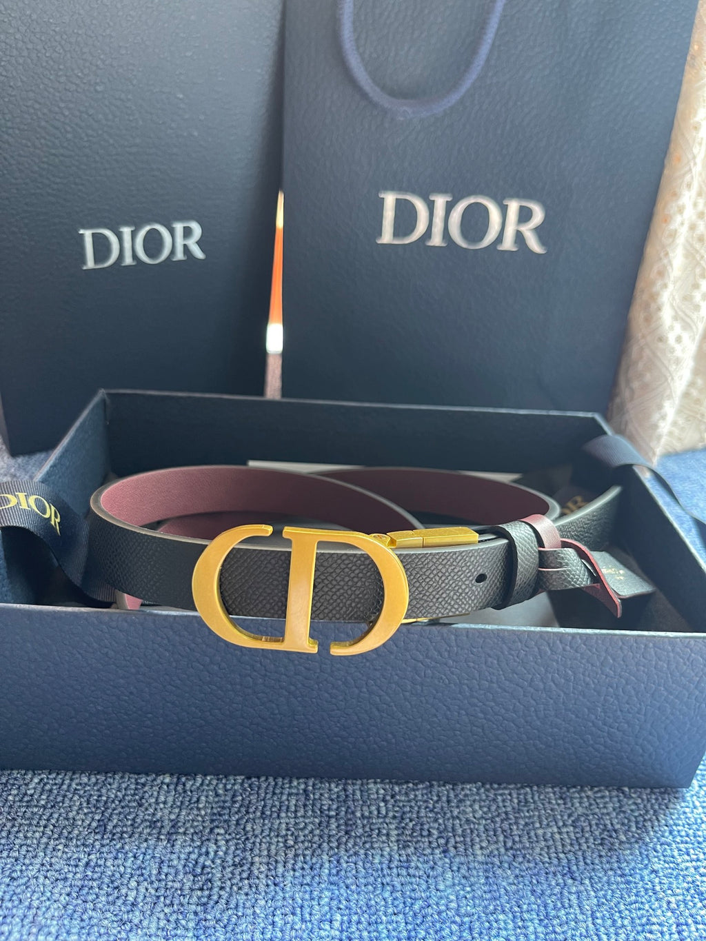 Ремінь Dior з натуральної шкіри — фото 1