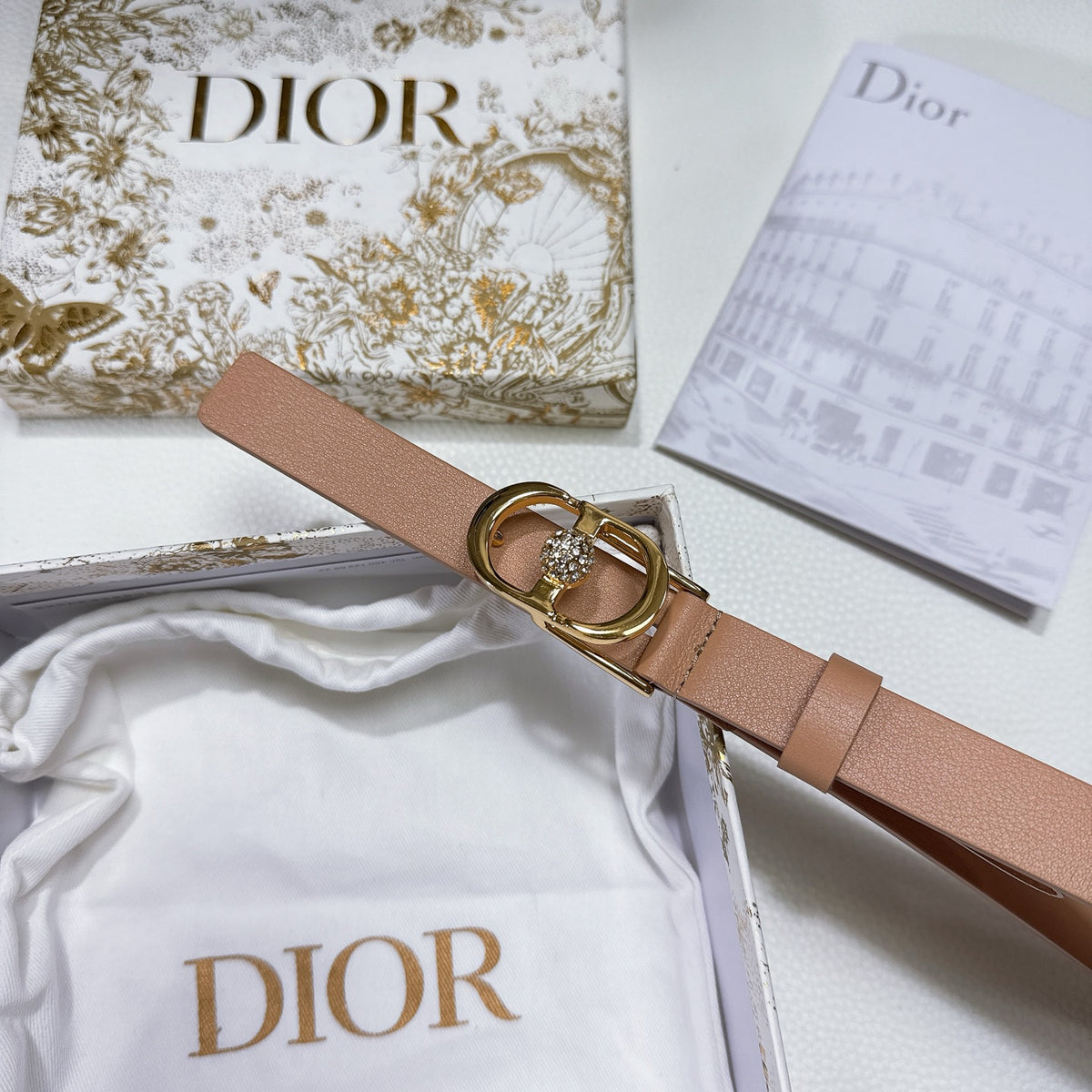 Ремінь Dior з натуральної шкіри теляти — фото 2
