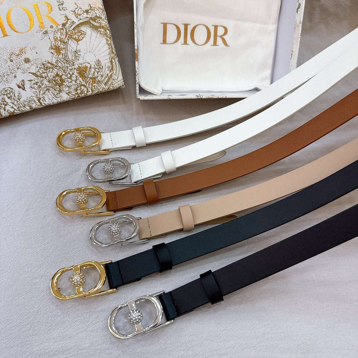 Ремінь Dior з натуральної шкіри теляти — фото 6