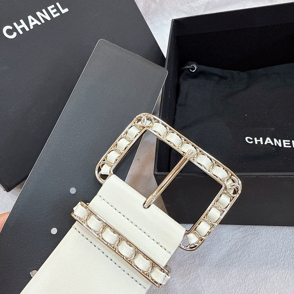 Ремінь Chanel з натуральної шкіри з пряжкою-штифтом — фото 2
