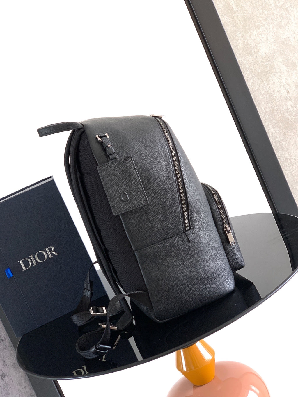 Сумка Dior CD Icon із тисненої натуральної шкіри, чорна — фото 3