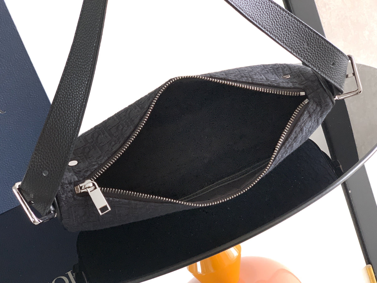 Сумка Dior Slider з текстилю й натуральної шкіри, чорна — фото 8
