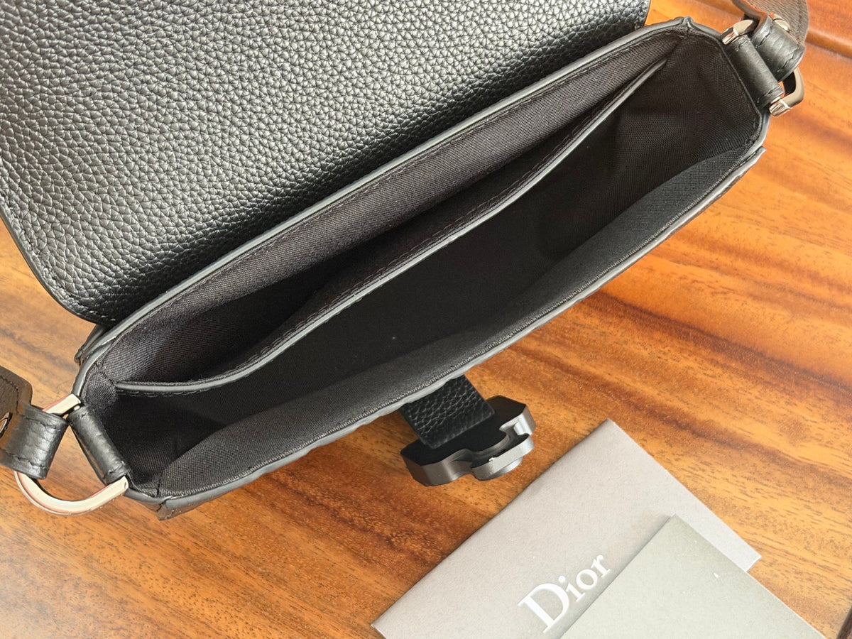 Клатч Dior Saddle з текстилю й натуральної шкіри, сірий — фото 8