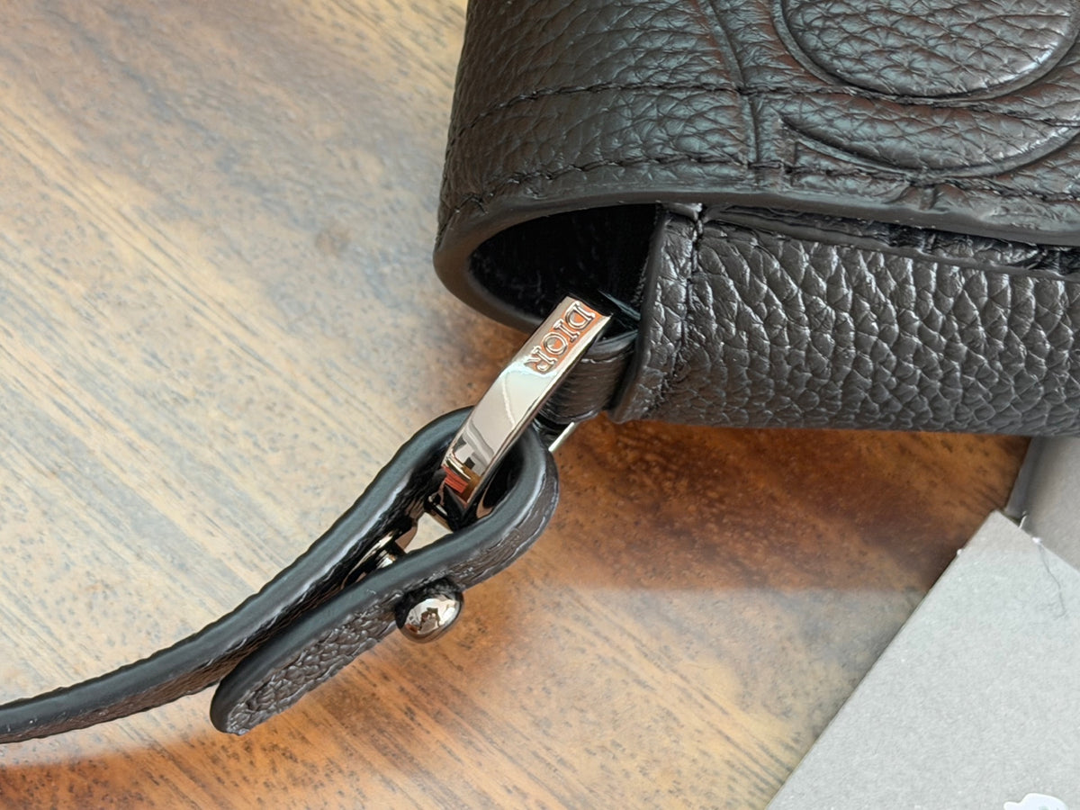 Клатч Dior Saddle з текстилю й натуральної шкіри, сірий — фото 6
