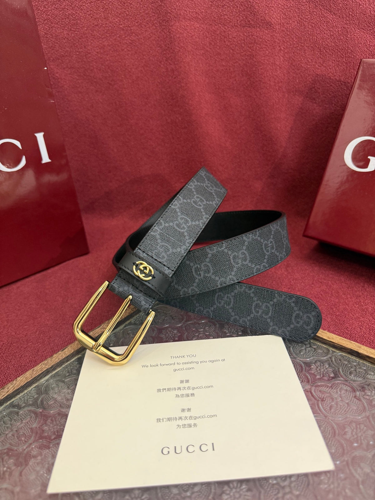 Ремінь Gucci з ПВХ та натуральної шкіри