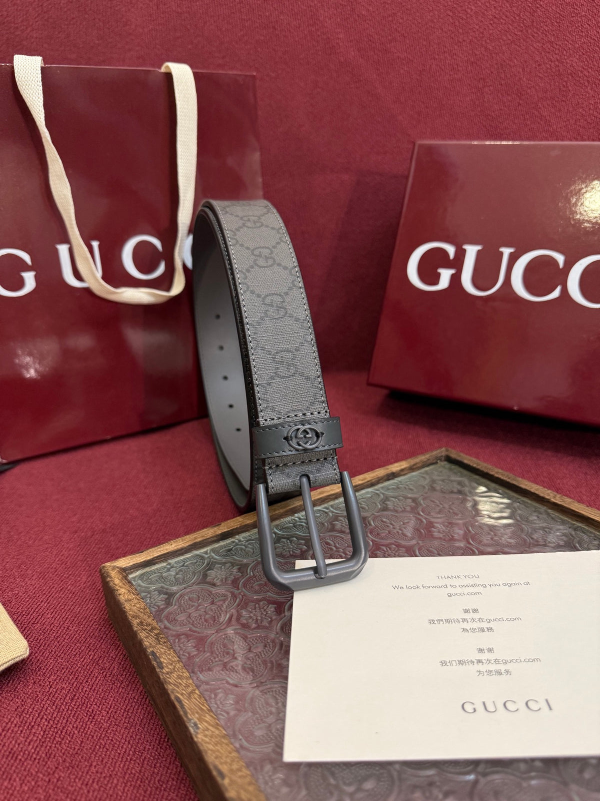 Ремінь Gucci з ПВХ та натуральної шкіри