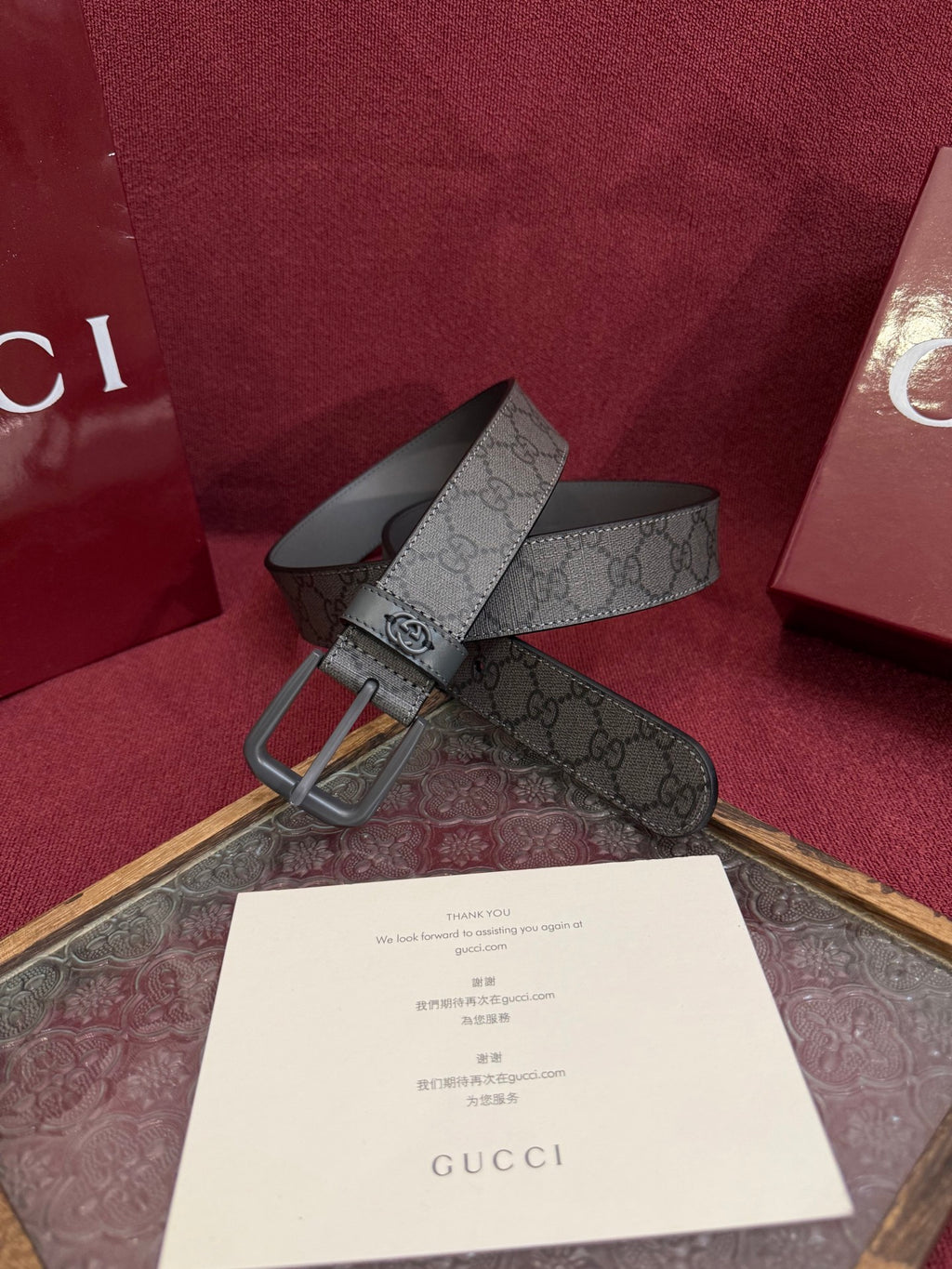 Ремінь Gucci з ПВХ та натуральної шкіри
