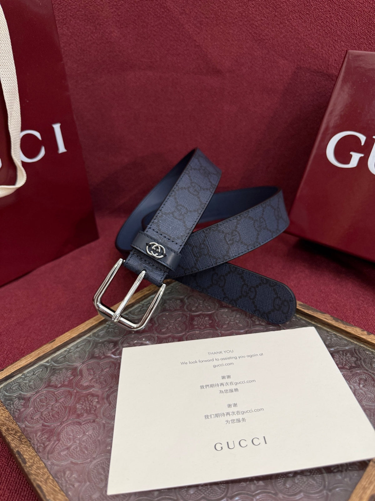 Ремінь Gucci з ПВХ та натуральної шкіри