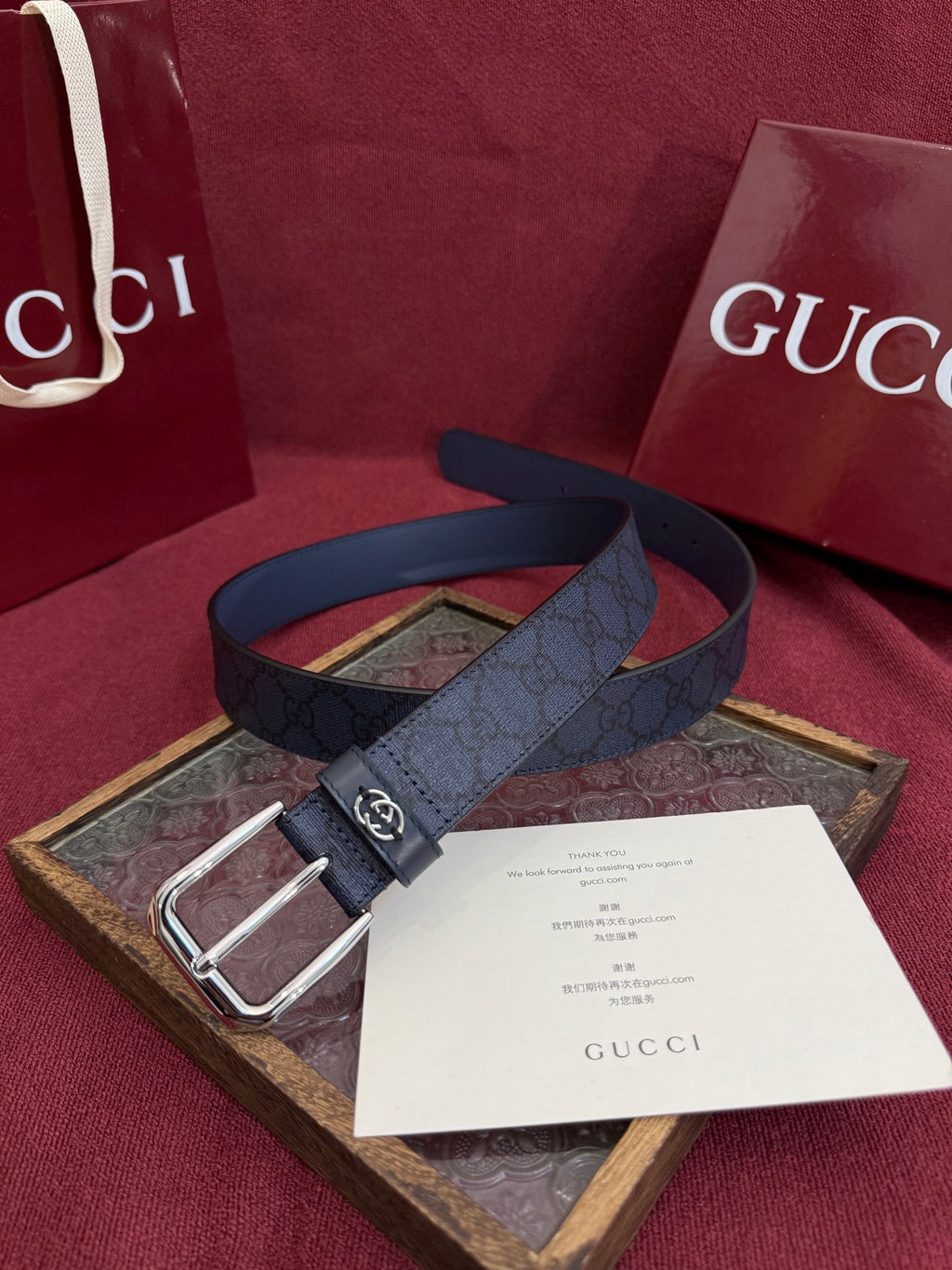 Ремінь Gucci з ПВХ та натуральної шкіри