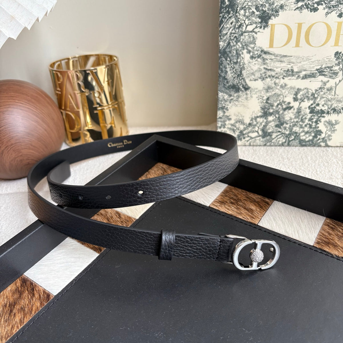 Ремінь Dior з натуральної телячої шкіри